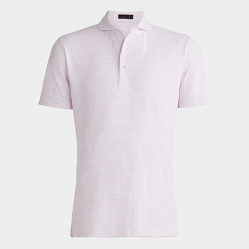 FEEDER STRIPE TECH PIQUÉ MODERN SPREAD COLLAR POLO