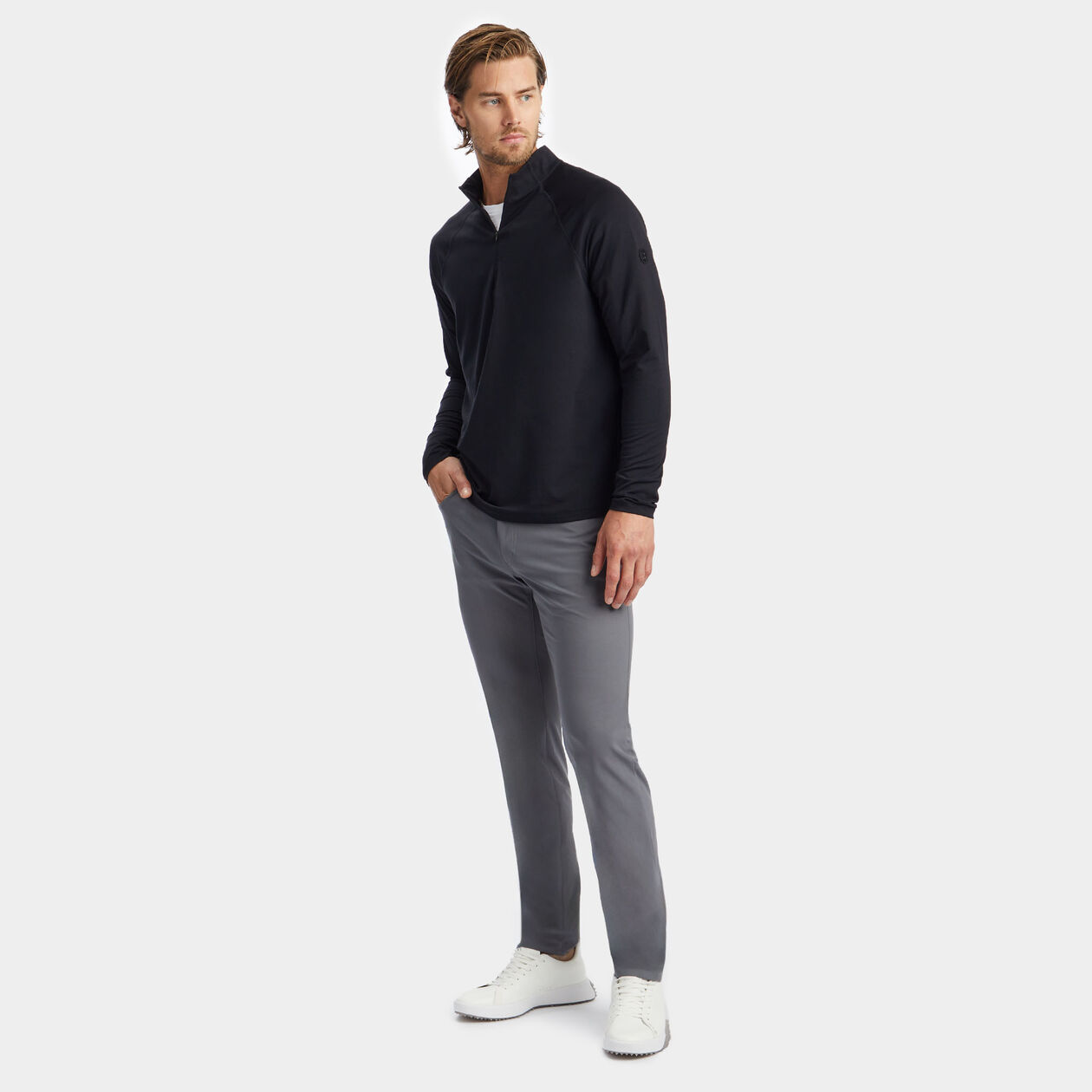 LUXE QUARTER ZIP MID LAYER | MEN'S PULLOVERS & QUARTER-ZIPS | G/FORE