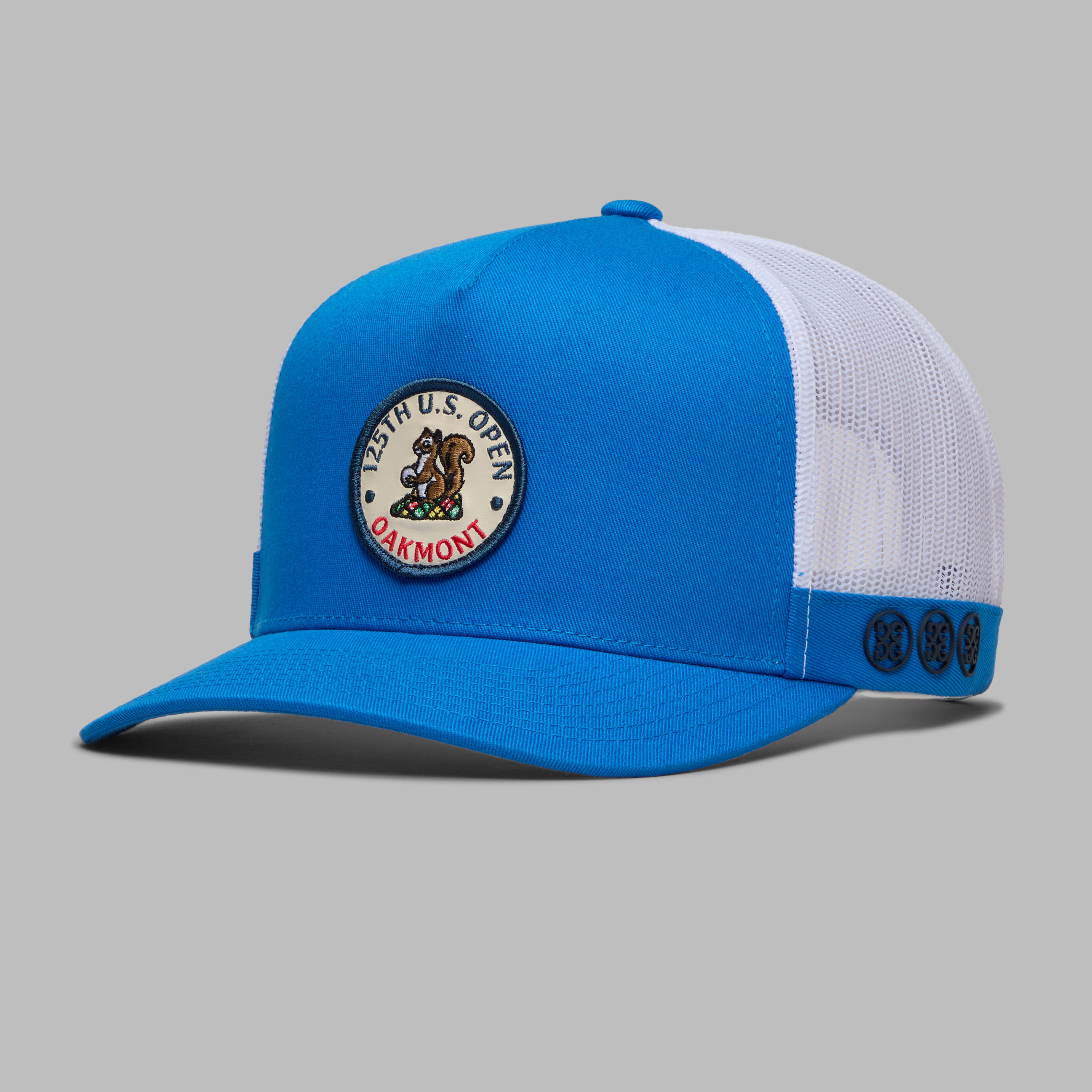 帽子 mcsft 2025 U.S. OPEN CIRCULAR SQUIRREL PATCH TRUCKER HAT