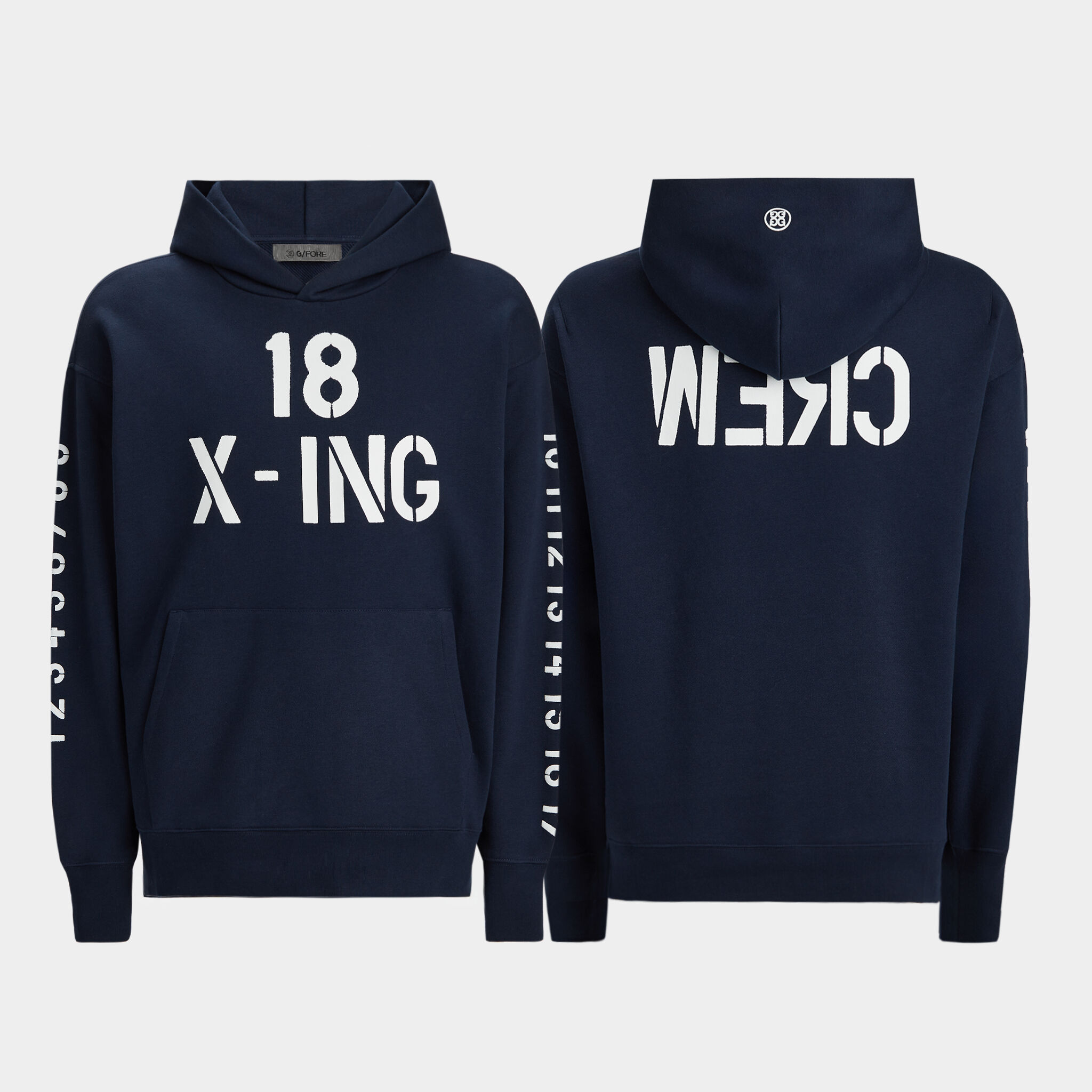 G FORE Crew Oversized Hoodie Pullover Twilight Size L