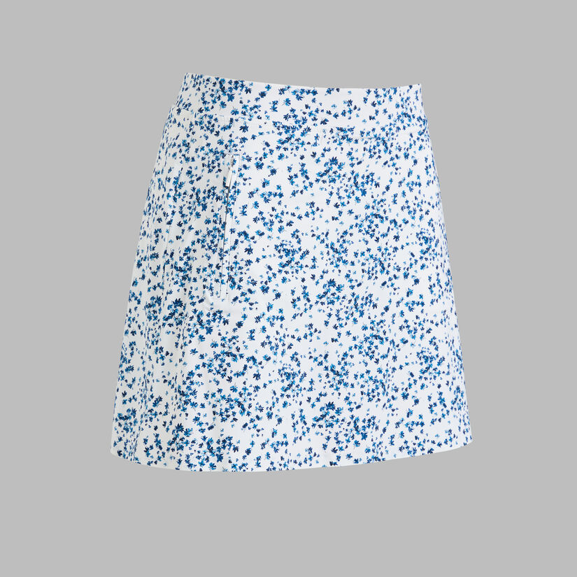 SCATTERED DITZY FLORAL SILKY TECH NLYON SKORT image number 1