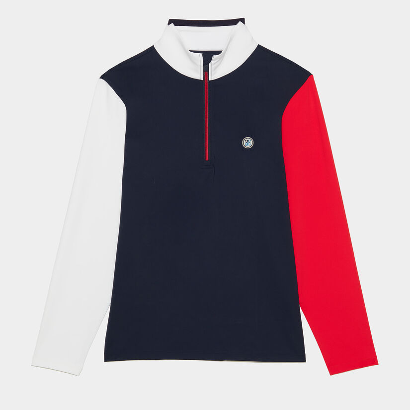 DAYTONA COLOUR BLOCK TECH INTERLOCK SLIM FIT PULLOVER image number 1