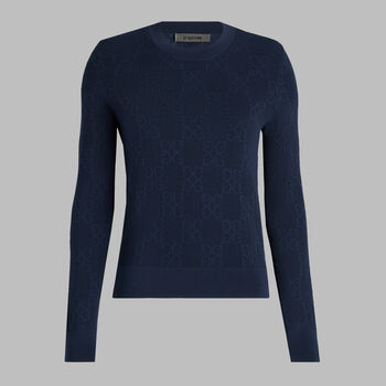 POINTELLE G CREWNECK SWEATER