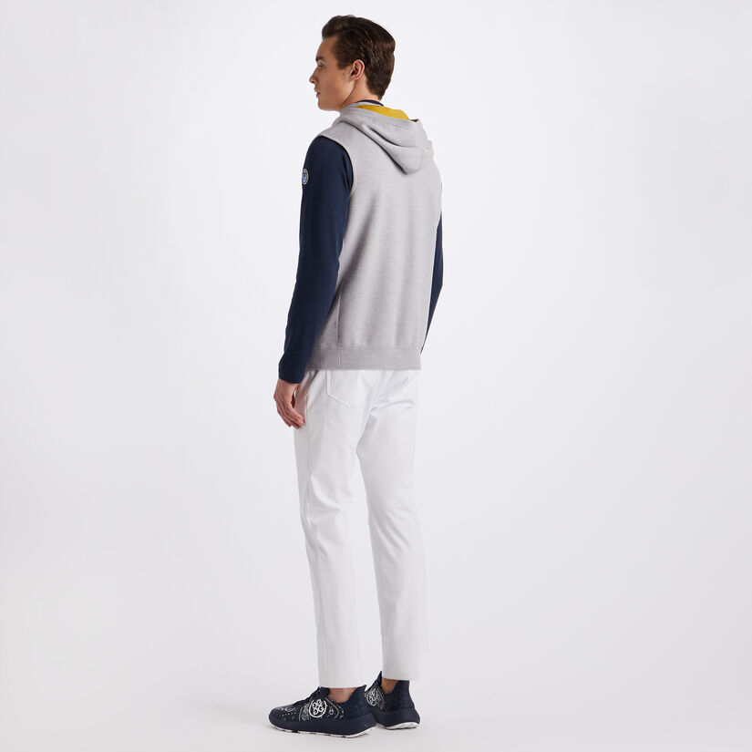 HOODED MERINO WOOL FULL ZIP VEST image number 5