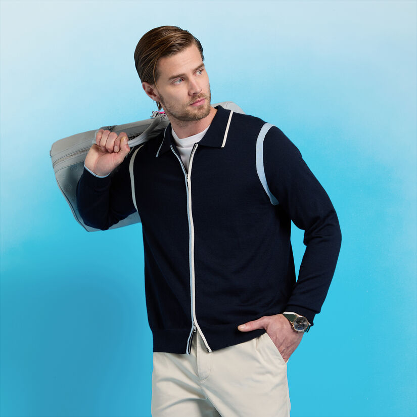 CASHMERE POLO JACKET image number 2