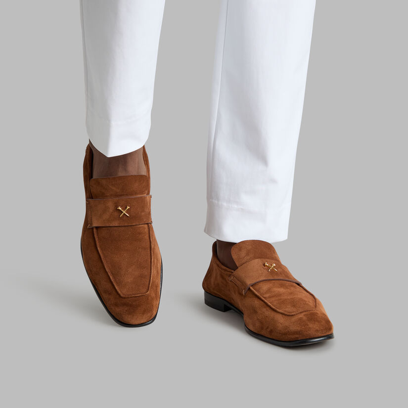 MEN'S METAL TEES SUEDE FLEX LOAFER image number 6