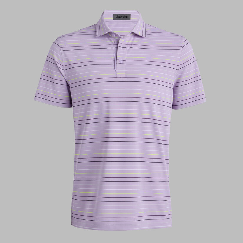 MULTI STRIPE TECH PIQU&Eacute; PERFORMANCE POLO image number 2