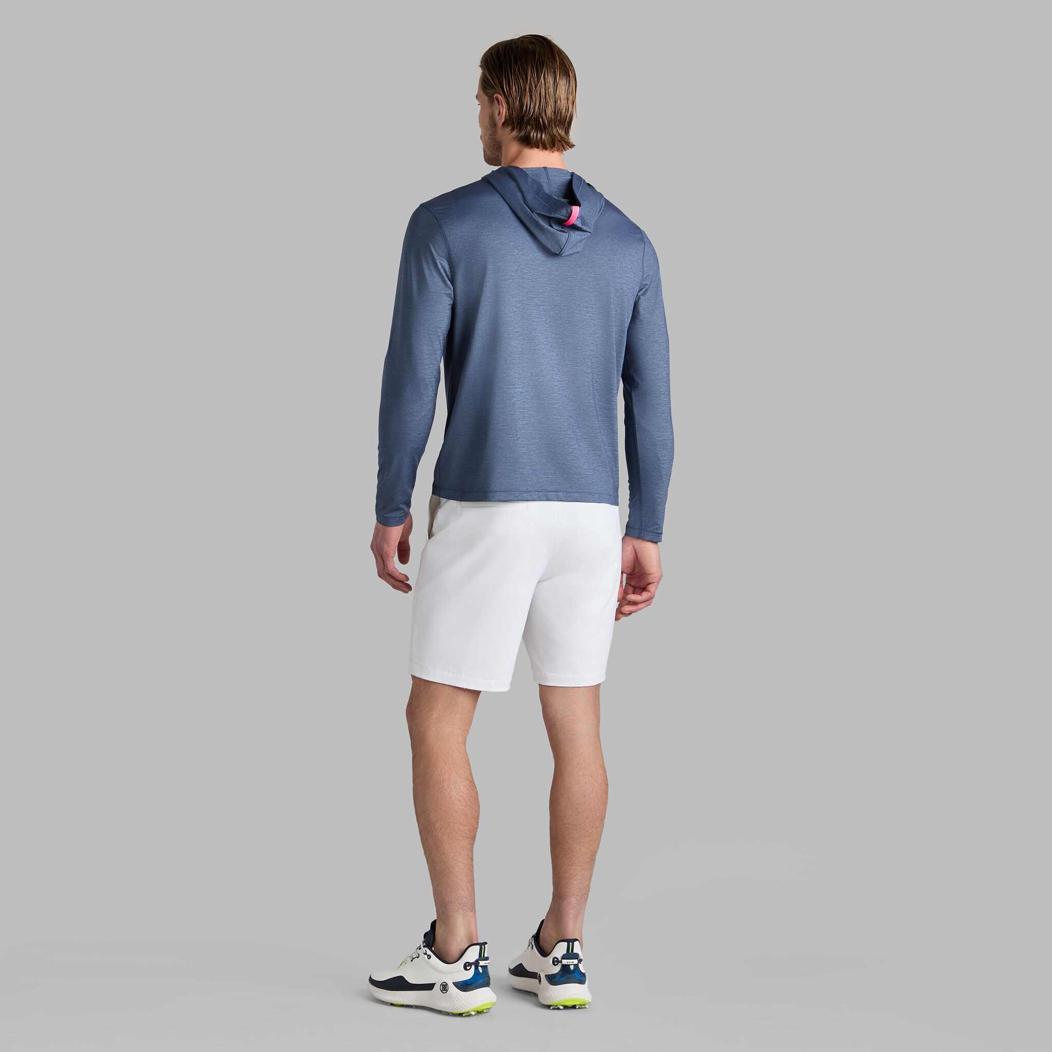 【G/FORE】25AW新作 MELANGE ICE NYLON HOODIE アイスナイロン MÉLANGE ICE NYLON HOODIE |MEN'S PULLOVERS & QUARTER-ZIPS |G/FORE