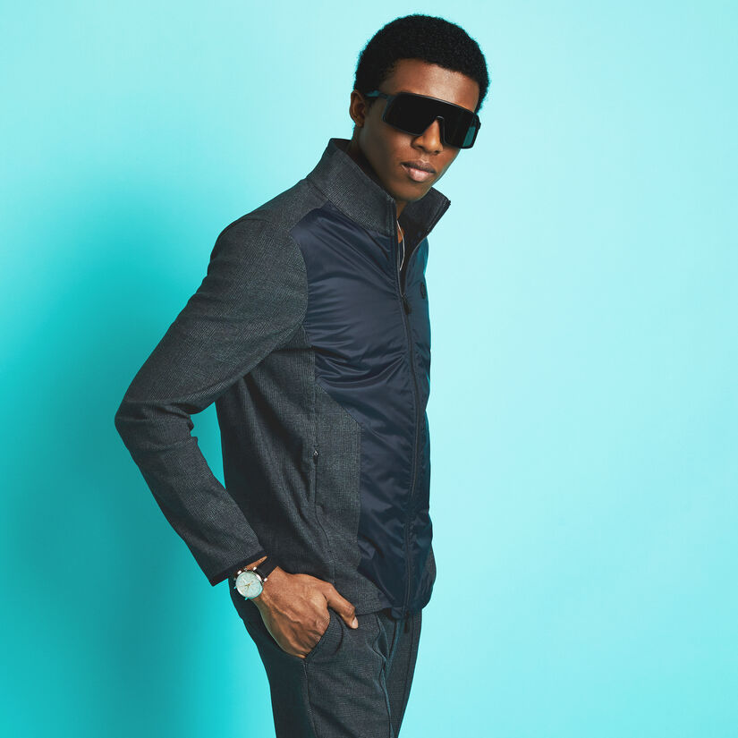 GLEN PLAID TRACK JACKET image number 2