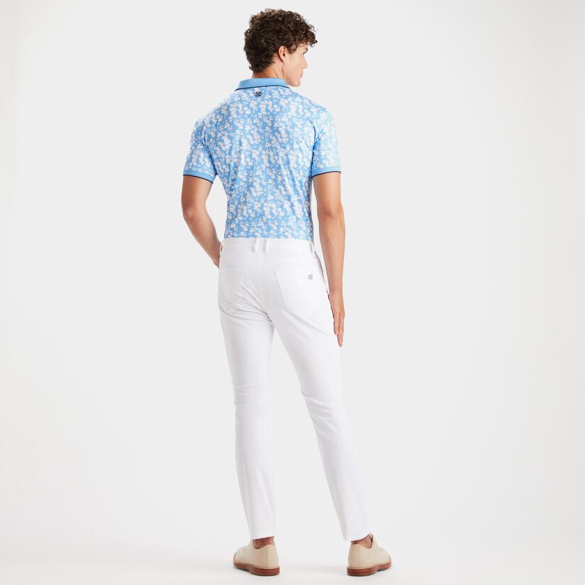 BLOSSOM RIB COLLAR TECH JERSEY SLIM FIT POLO image number 5