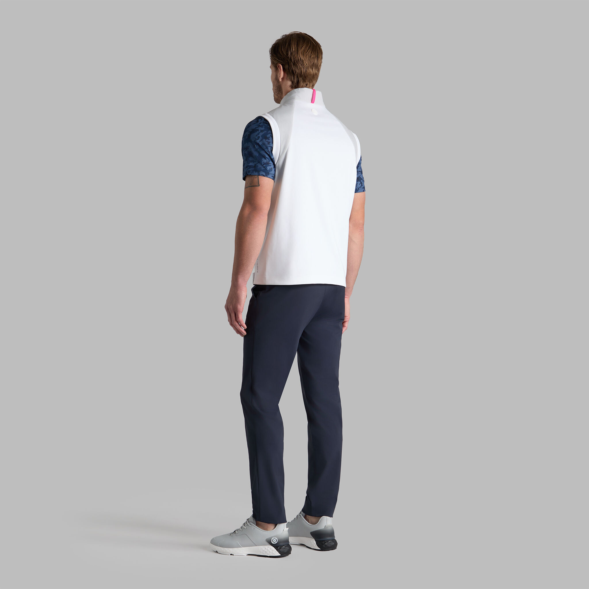 BRIEFING GOLF MS WIND VEST（GRAY／M） BRIEFING GOLF MS WIND VEST（GRAY／M）（Peter Millar Forge