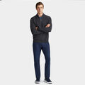 CONTRAST V NECK MERINO WOOL QUARTER ZIP SWEATER image number 3