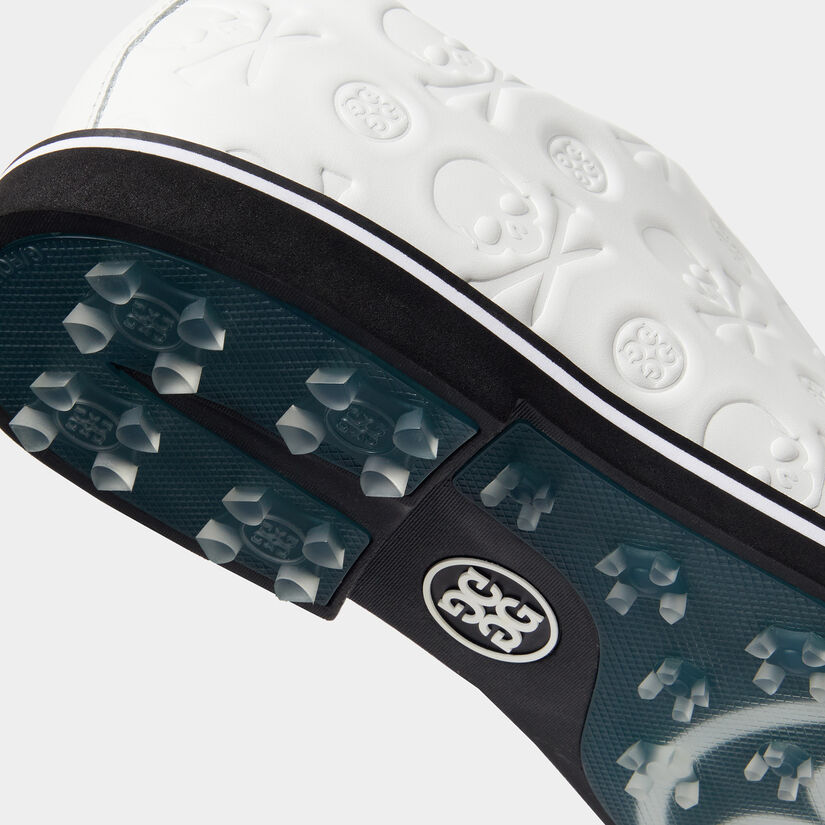 MEN'S GALLIVANTER DEBOSSED SKULL & T'S LEATHER GOLF SHOE image number 6