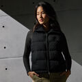 CABLE-KNIT WOOL BLEND DOWN PUFFER VEST image number 1