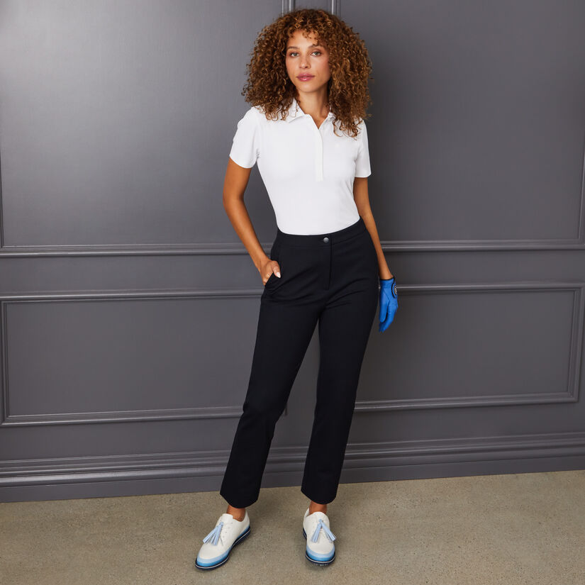 DOUBLE KNIT CIGARETTE HIGH RISE STRETCH TROUSER image number 2