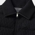 CABLE-KNIT WOOL BLEND DOWN PUFFER VEST image number 5