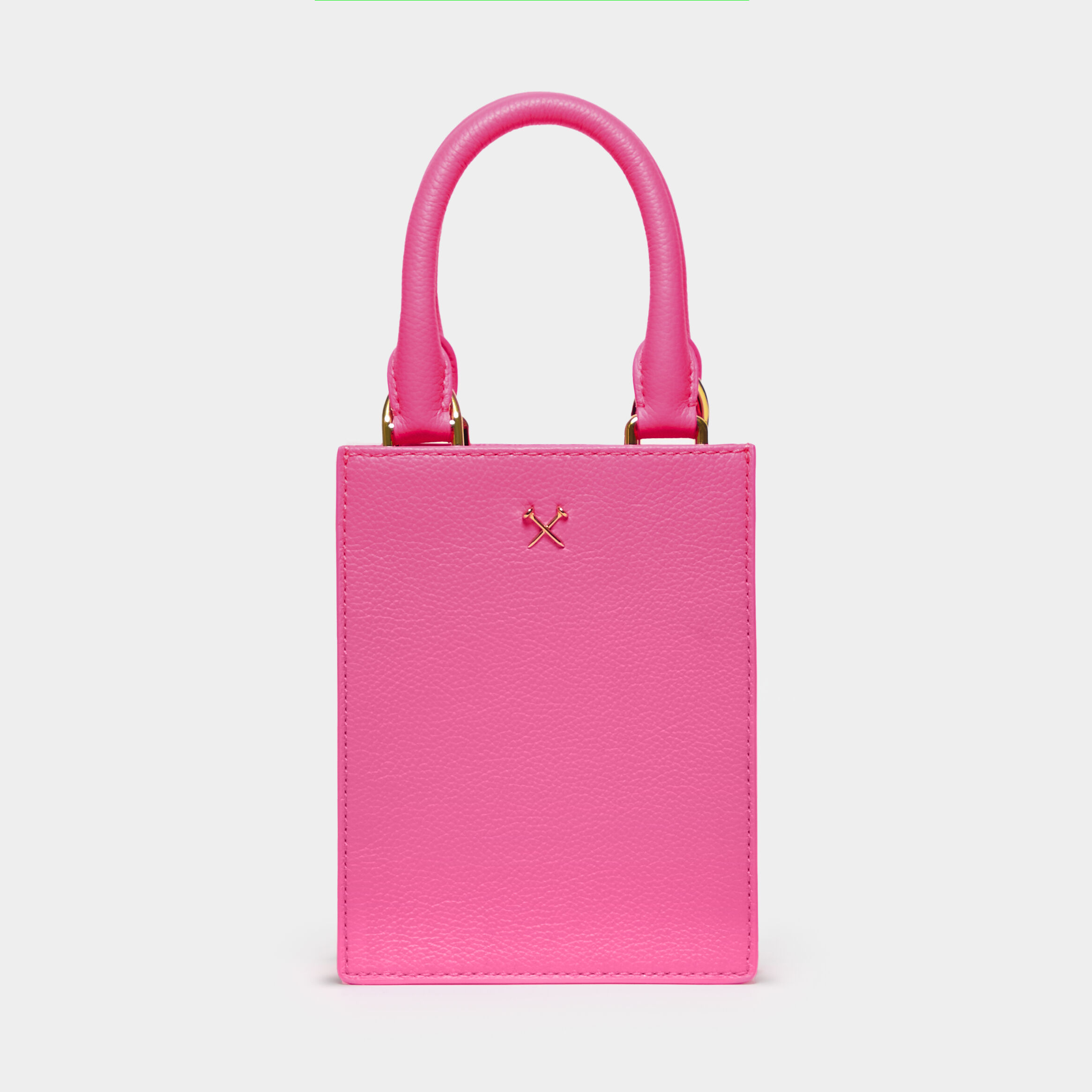 G/FORE Women's Metal Tees Leather Mini Tote | Color: Knockout Pink | Size: Os