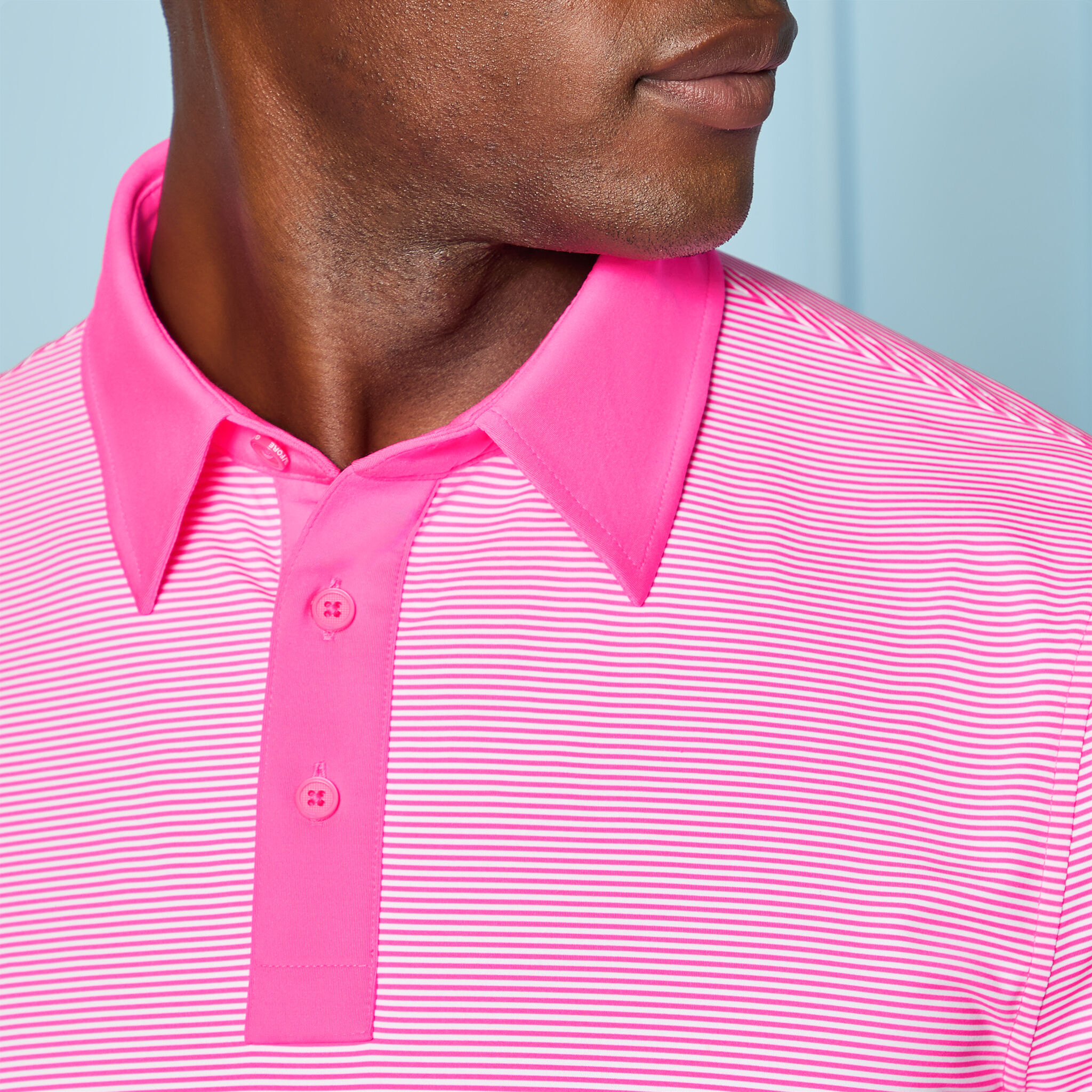 FEEDER STRIPE FINE TECH JERSEY POLO