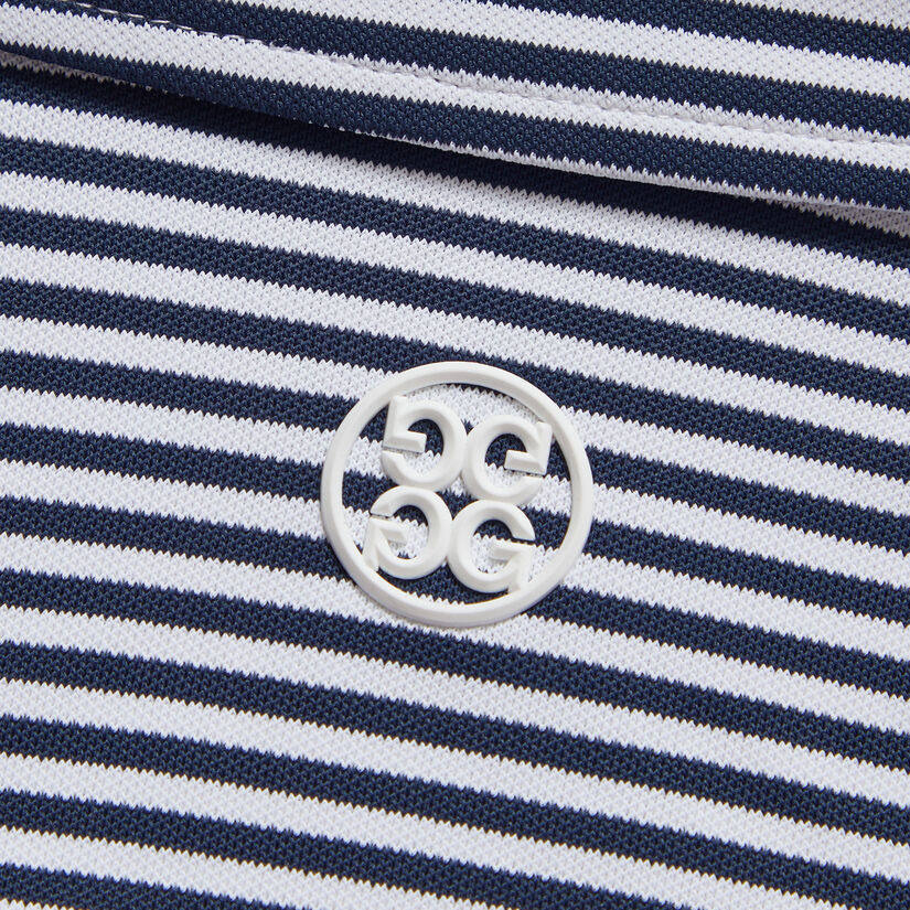 FEEDER STRIPE MODERN SPREAD COLLAR TECH PIQUÉ SLIM FIT POLO image number 6