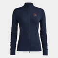 LIMITED EDITION U.S. OPEN FEATHERWEIGHT SILKY TECH NYLON FULL ZIP MID LAYER image number 1