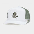 CAMO SKULL & TEES INTERLOCK KNIT TALL TRUCKER HAT image number 1