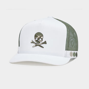 CAMO SKULL & TEES INTERLOCK KNIT TALL TRUCKER HAT