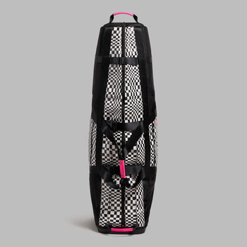 DISTORTED CHECK GOLF BAG TRAVEL CASE