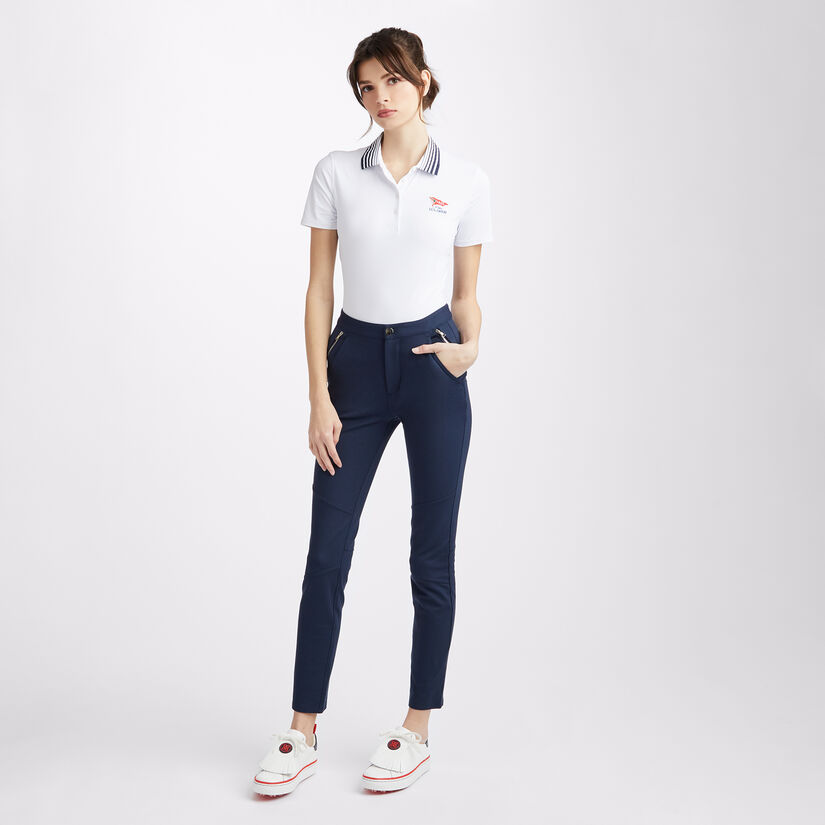 LIMITED EDITION U.S. OPEN PLEATED COLLAR SILKY TECH NYLON POLO image number 4