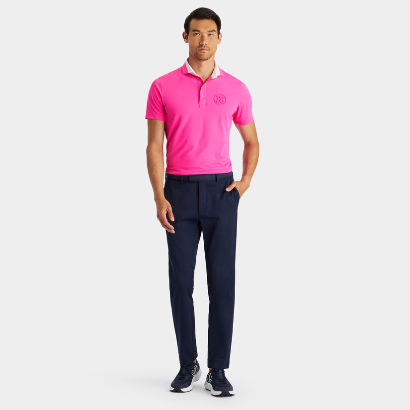 CONTRAST COLLAR TECH PIQUÉ MODERN SPREAD COLLAR POLO image number 4
