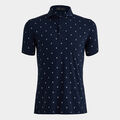 SKULL & T'S ICE NYLON MODERN SPREAD COLLAR POLO image number 1