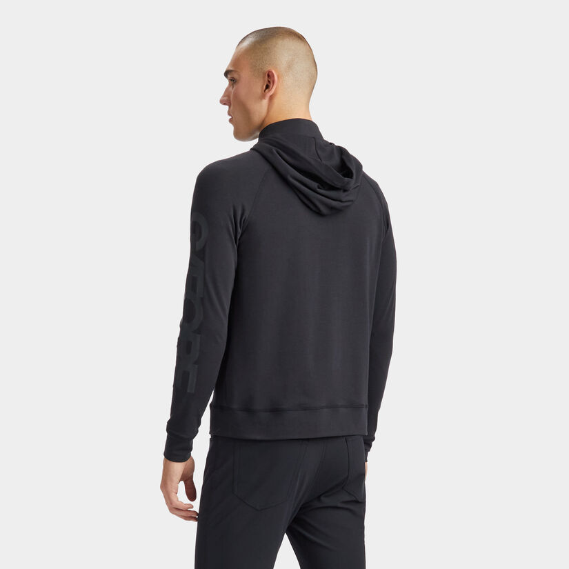 HOODED LUXE QUARTER ZIP SLIM FIT MID LAYER image number 5