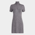 MERINO WOOL QUARTER ZIP POCKET SWEATER DRESS image number 1