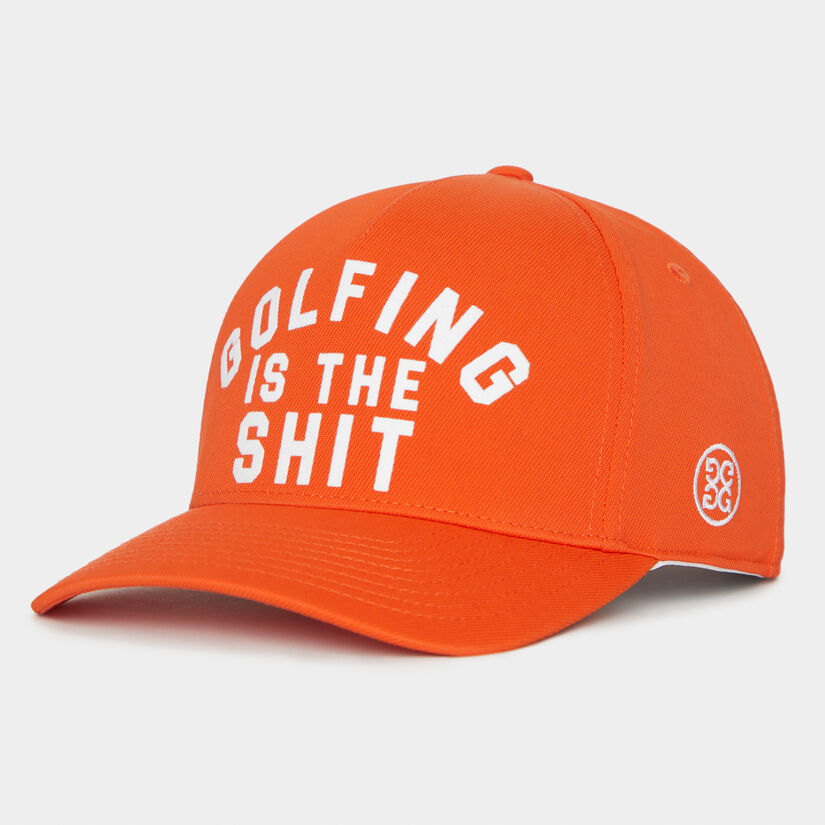 GOLFING IS THE SH*T TWILL SNAPBACK HAT image number 1