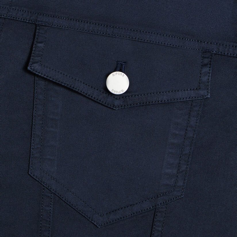 STRETCH COTTON GABARDINE TRUCKER JACKET image number 5