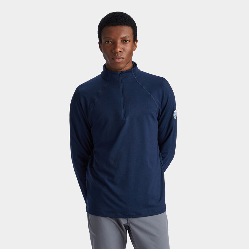 LUXE QUARTER ZIP SLIM FIT MID LAYER image number 3