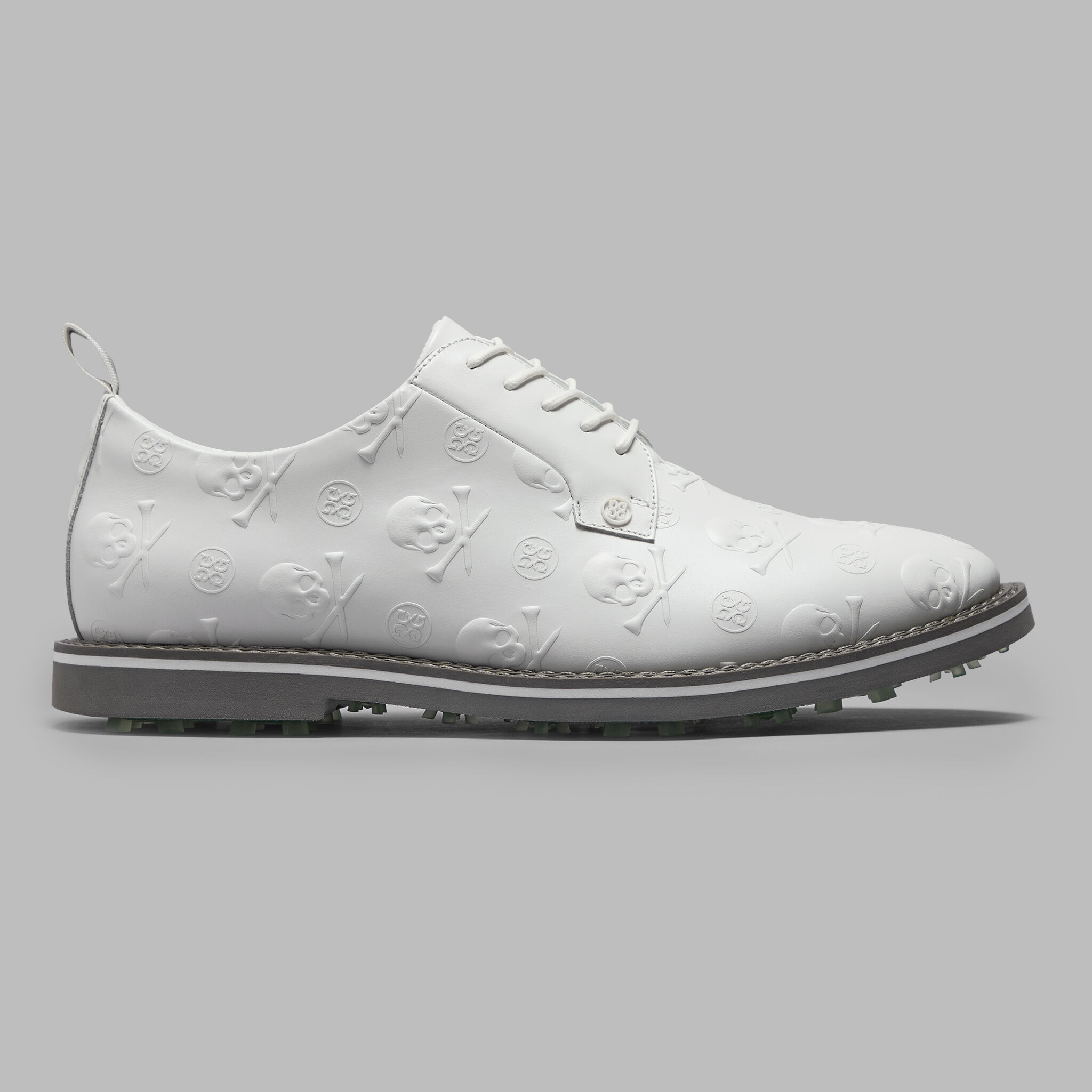 MEN'S GALLIVANTER EMBOSSED SKULL & TEES LEATHER GOLF SHOE | MEN'S