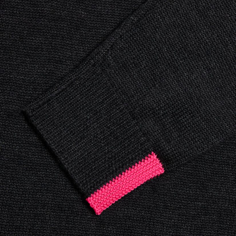 SHAWL COLLAR MERINO WOOL SWEATER image number 5