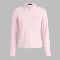 SILKY TECH NYLON LONG SLEEVE ZIP POLO image number 1