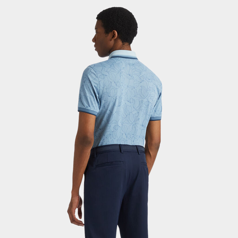 OUTLINE IRIS BANDED SLEEVE TECH PIQUÉ POLO image number 5