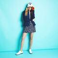STARDUST SILKY TECH NYLON A-LINE SKORT image number 2