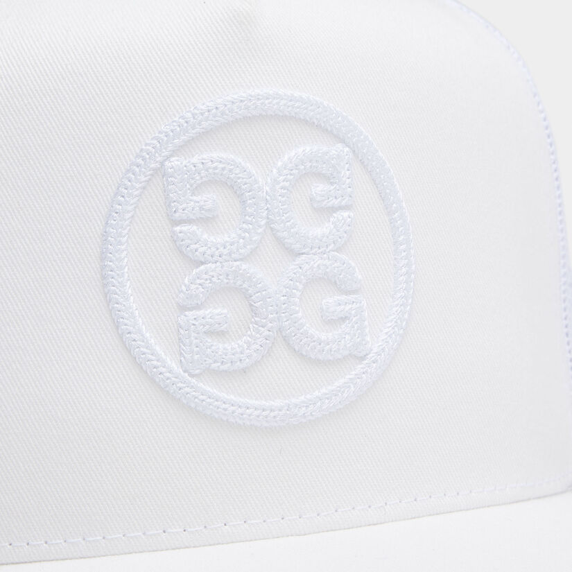 CIRCLE G'S SOUTACHE COTTON TWILL TRUCKER HAT image number 6