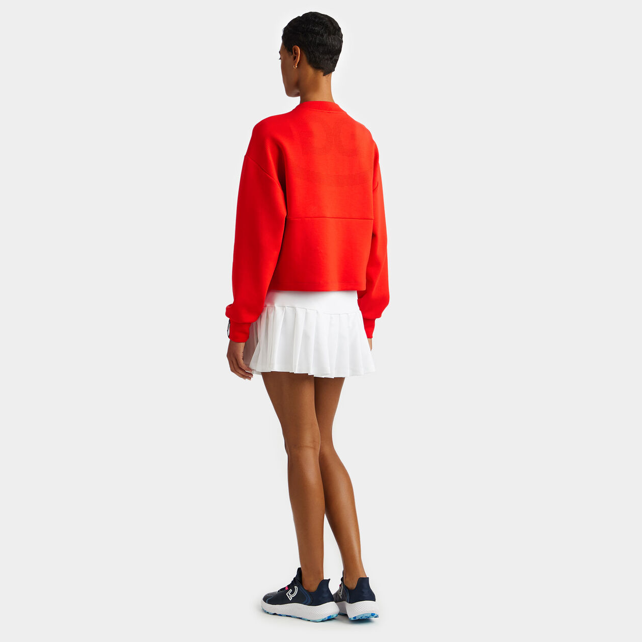 DOUBLE KNIT PERFORATED CIRCLE G S OPS SWEATSHIRT WOMEN S