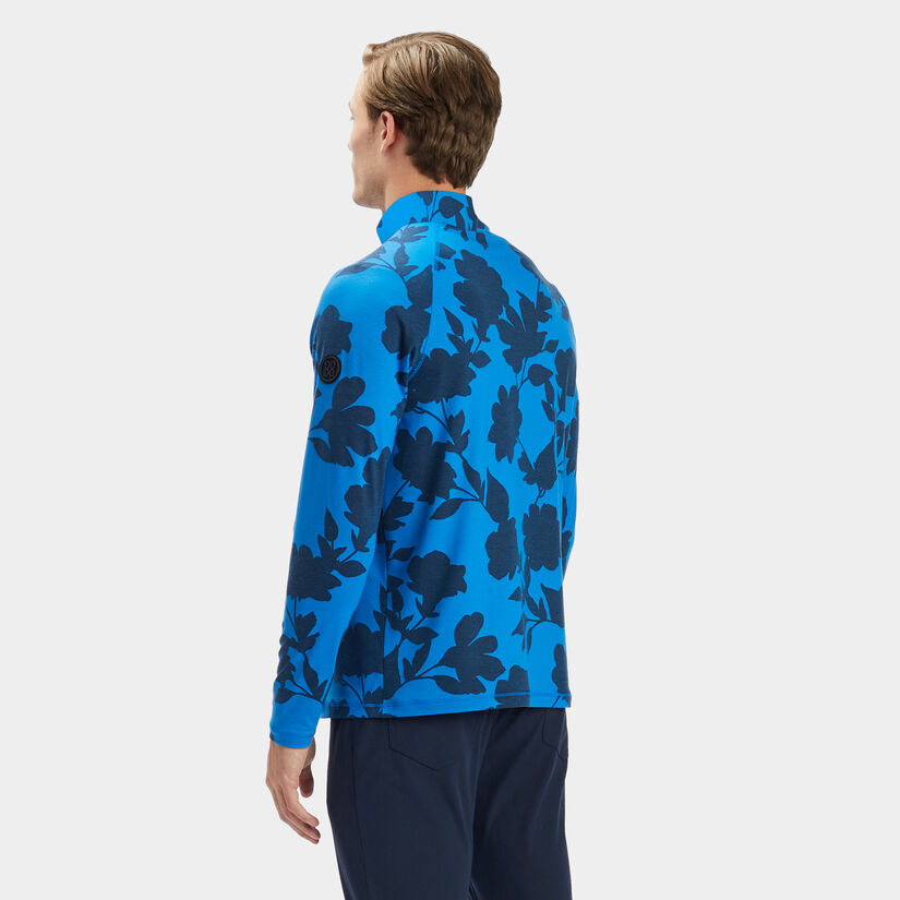 TONAL FLORAL LUXE QUARTER ZIP MID LAYER image number 5