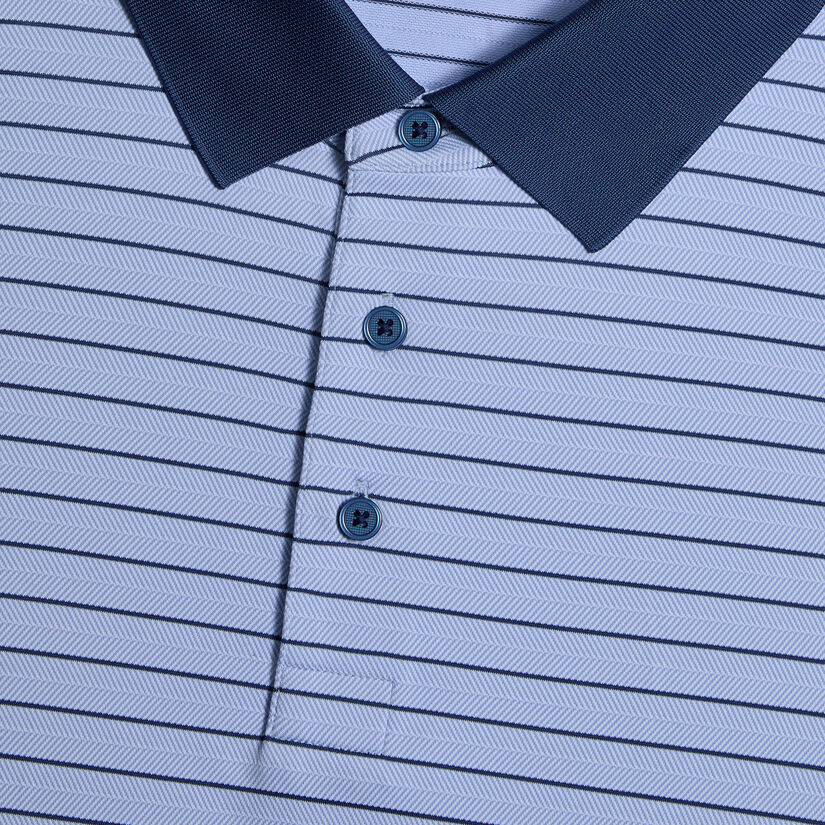 HERRINGBONE STRIPE TECH JERSEY POLO image number 5