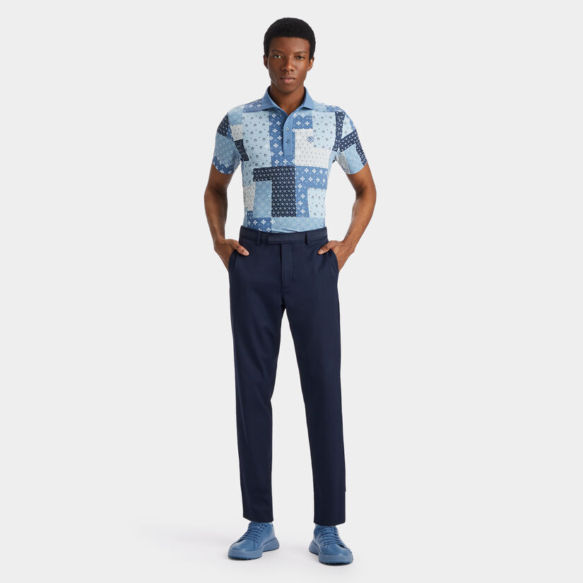 BORO PATCH TECH PIQUÉ MODERN SPREAD COLLAR POLO image number 4