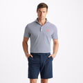 LIMITED EDITION U.S. OPEN FEEDER STRIPE MODERN SPREAD COLLAR TECH PIQUÉ POLO image number 3