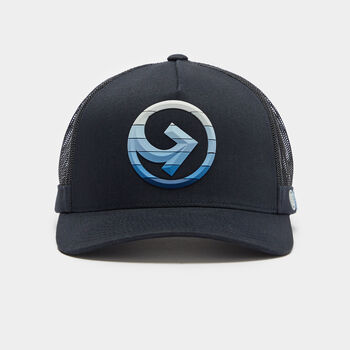 STRIPED QUARTER G COTTON TWILL TRUCKER HAT