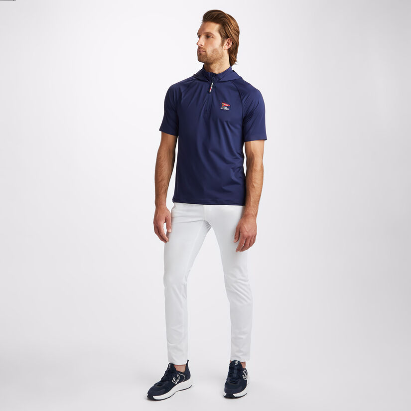 LIMITED EDITION U.S. OPEN TECH NYLON SHORT SLEEVE OPS QUARTER ZIP HOODED SLIM FIT PULLOVER image number 4