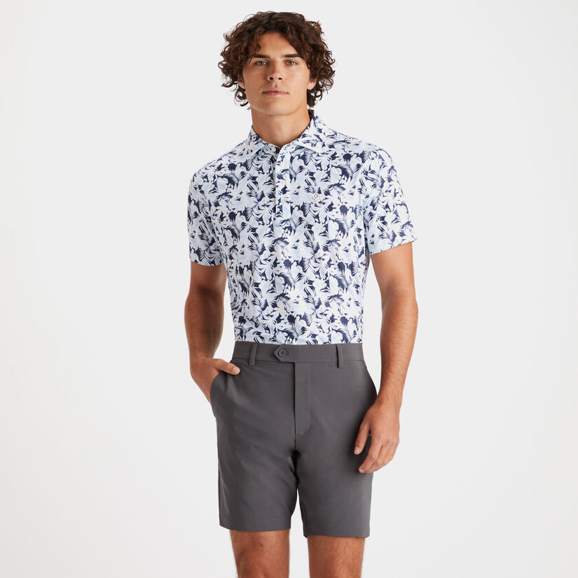 PALM FRONDS TECH PIQUÉ SLIM FIT POLO image number 3