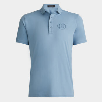 EMBOSSED CIRCLE G'S TECH JERSEY POLO